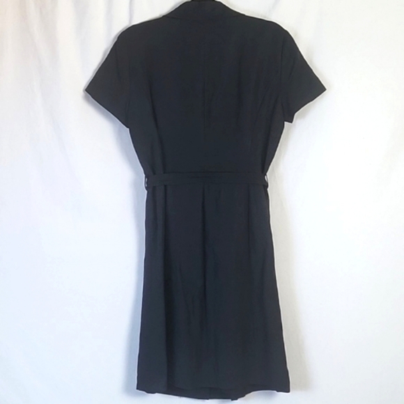 Alex Marie Linen Blend Short Sleeve Button Front Knee Length Belted Shir… - Picture 12 of 16